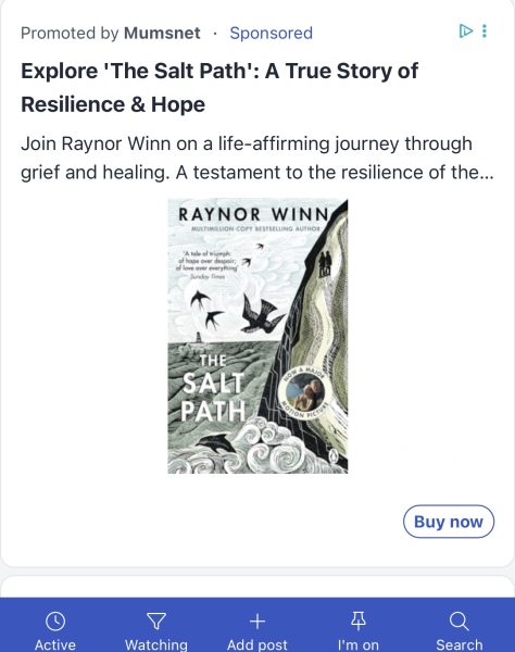 Thread 21 : To feel disappointed - and now disgusted too - after reading this in The Observer about the author and her husband from The Salt Path book and film?
