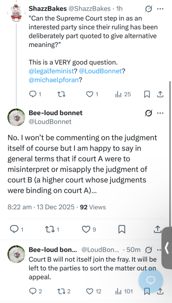 Sandie Peggie vs NHS Fife Health Board and Dr Beth Upton, following Employment Tribunal judgment - thread #59