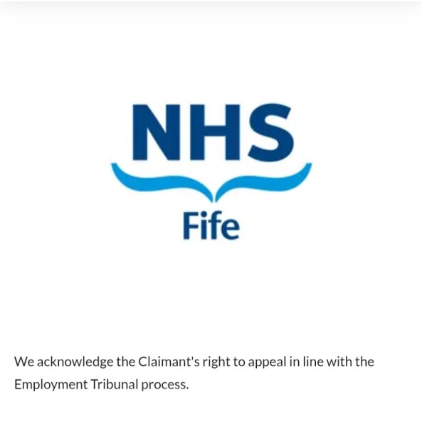 Sandie Peggie vs NHS Fife Health Board and Dr Beth Upton, following Employment Tribunal judgment - thread #58