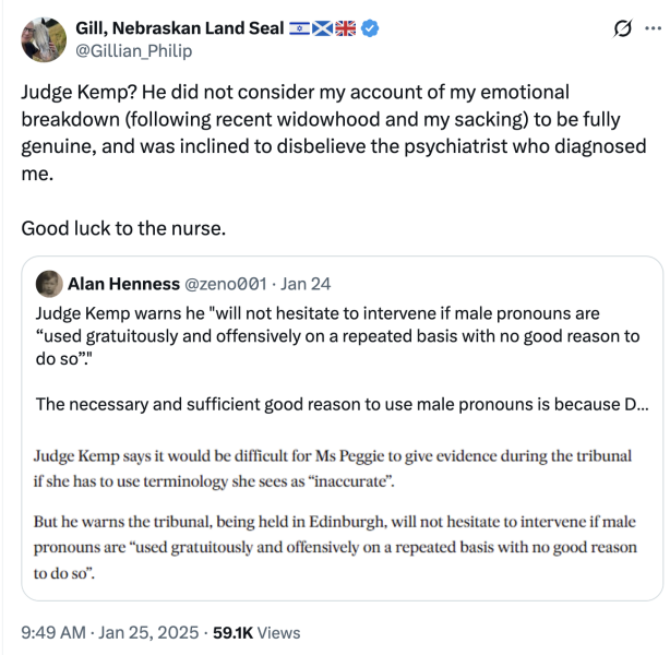 NHS Fife tries to silence nurse - Sandie Peggie vs NHS Fife Health Board and Dr Beth Upton - thread #57