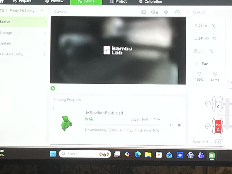 Happy Terfmas - JKR 3D printable Xmas Bauble