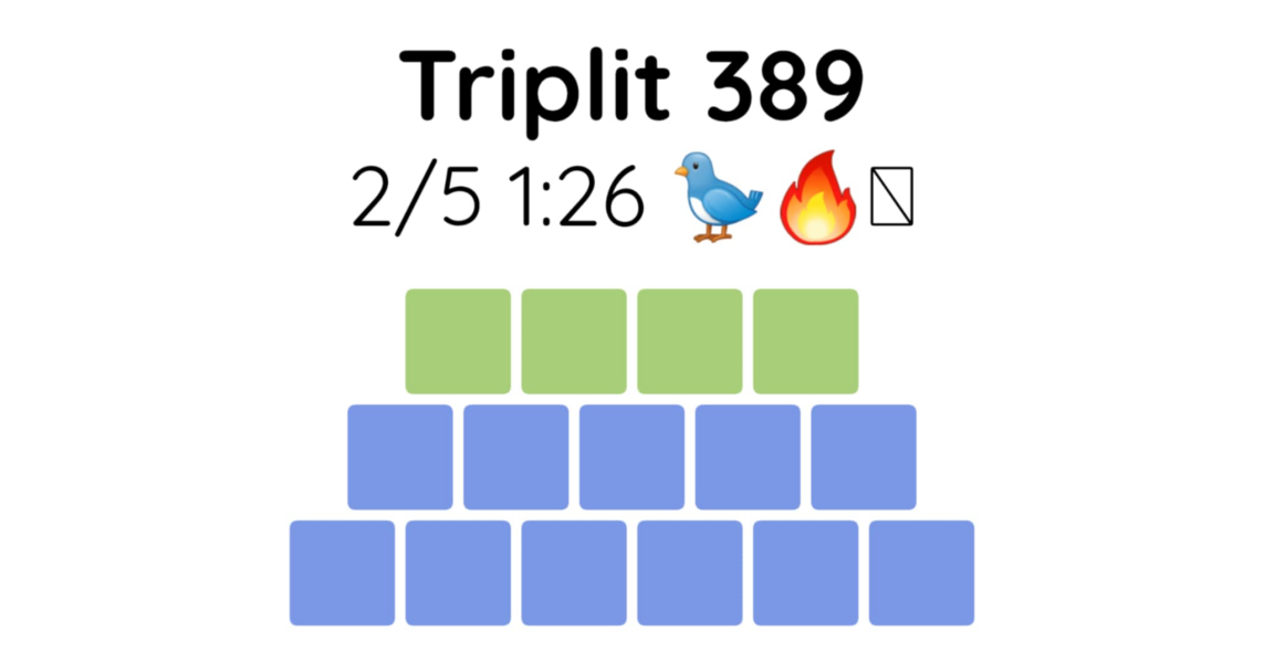 Yet another new word game - let me introduce you to Triplit!