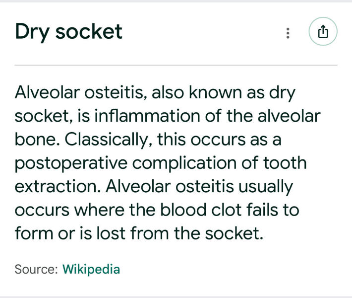 Tooth extraction - next day is this normal