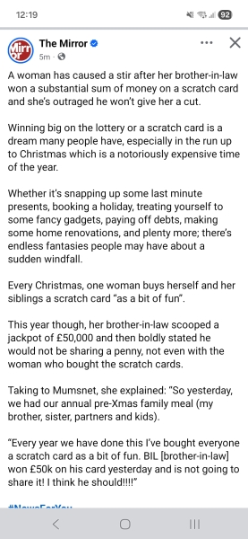 Scratchcard Win