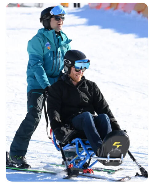 Prince Harry participated in the St. Regis World Snow Polo Championship in Aspen, Colorado
