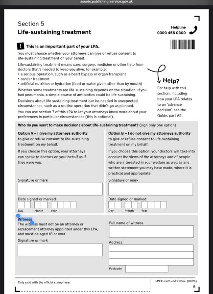 When is a health lasting power of attorney useful?