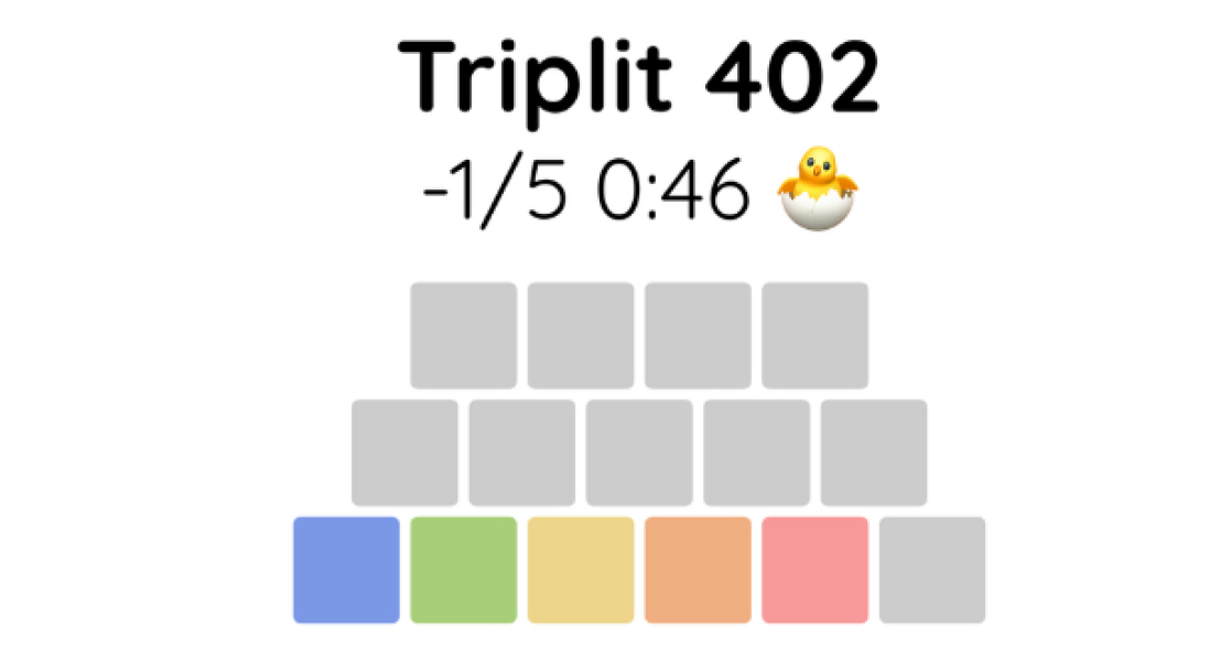 Yet another new word game - let me introduce you to Triplit!