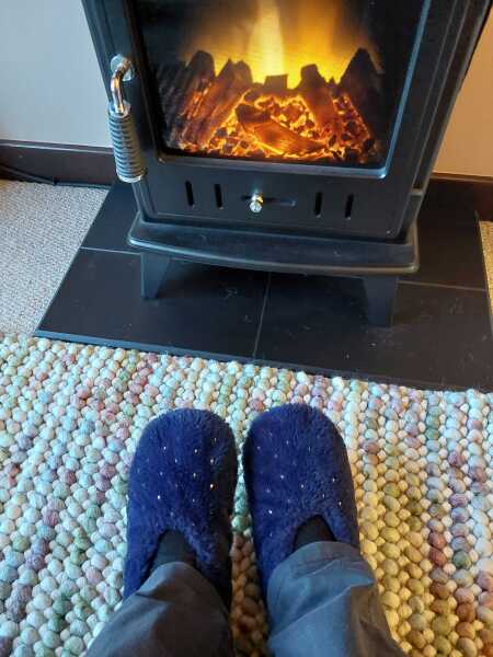 Oh god just looked down - whats on your feet, does it show your age??