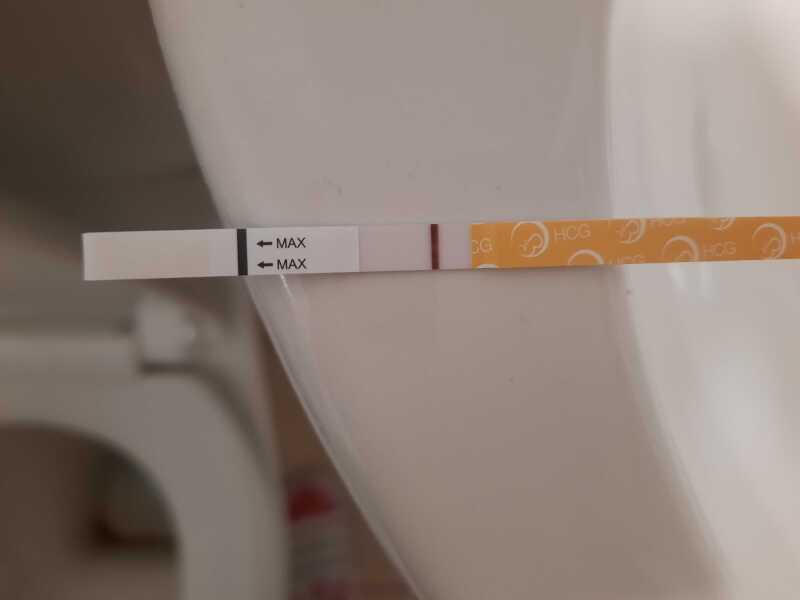 Faint line after negatives days prior chemical miscarriage
