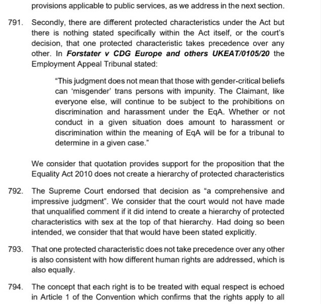 Sandie Peggie vs NHS Fife Health Board and Dr Beth Upton, following Employment Tribunal judgment - thread #60