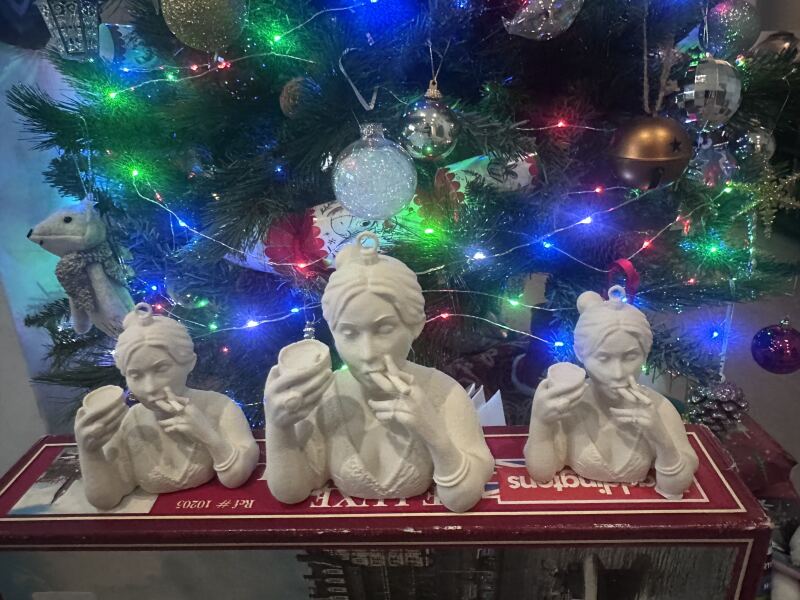 Happy Terfmas - JKR 3D printable Xmas Bauble