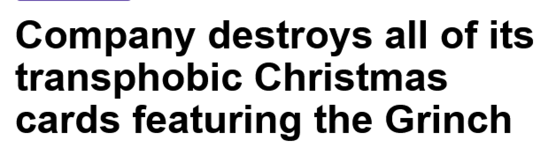 ‘Transphobic’ Christmas card pulled from Sainsbury’s