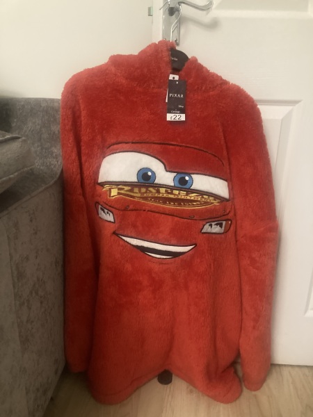 Lightning McQueen Asda "oodie"