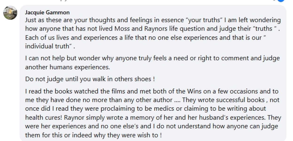 Thread 21 : To feel disappointed - and now disgusted too - after reading this in The Observer about the author and her husband from The Salt Path book and film?