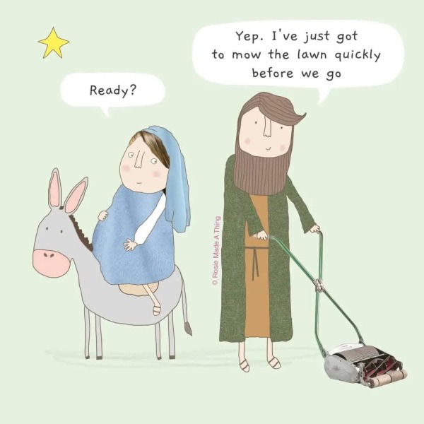 Things my DH has found to do while we are trying to leave for Christmas