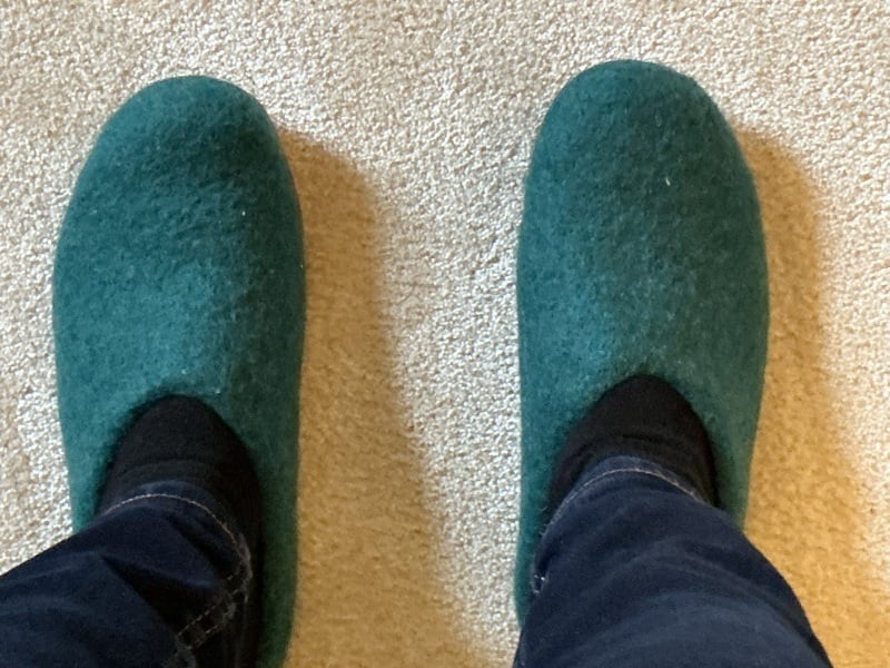 Oh god just looked down - whats on your feet, does it show your age??