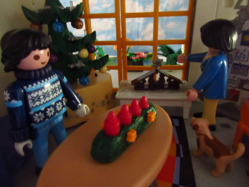 It's advent for the Playmobil people in our house...