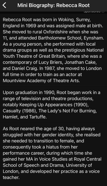 To have not lied to DS about trans actor in Last Christmas?