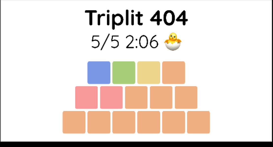Yet another new word game - let me introduce you to Triplit!