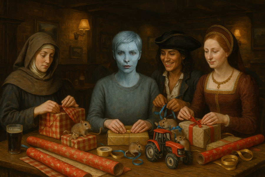 The Bluestocking: it's the season of mulled wine, conversations about pineapple and, of course, gerbils. Confused? You will be...