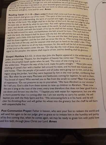 Sharing Sunday services