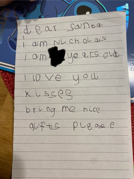 How old is the child who wrote this letter to Santa