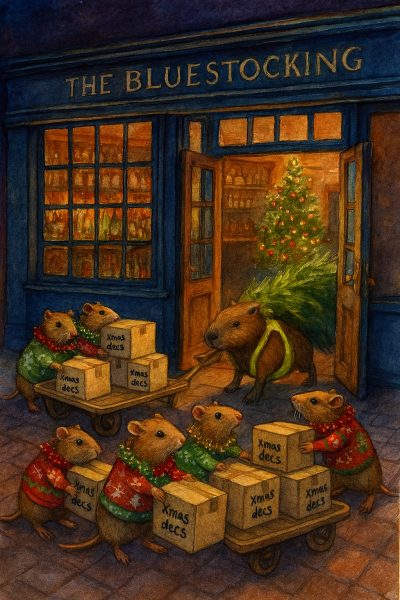 The Bluestocking: it's the season of mulled wine, conversations about pineapple and, of course, gerbils. Confused? You will be...