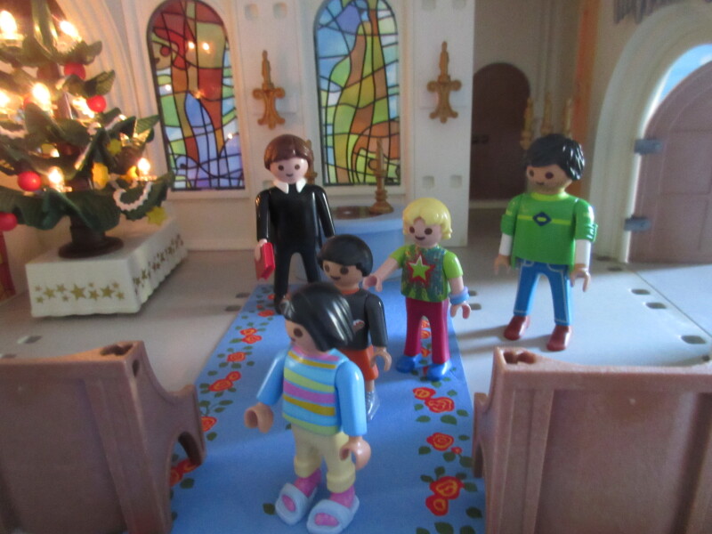 It's advent for the Playmobil people in our house...