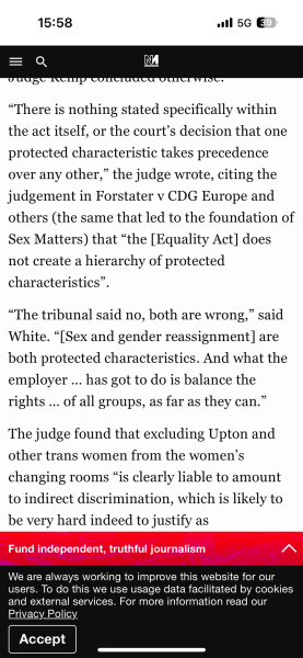 Sandie Peggie vs NHS Fife Health Board and Dr Beth Upton, following Employment Tribunal judgment - thread #59