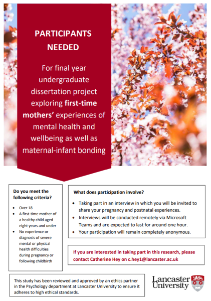 First-Time Mothers Invited to Share Their Experiences for Research Project