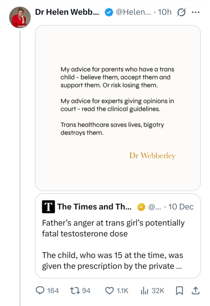 Father’s anger at girl’s potentially fatal testosterone dose