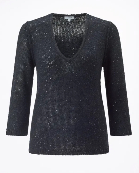 Can anyone find me a v neck sparkly top that has a good fit to wear with jeans for a night out?
