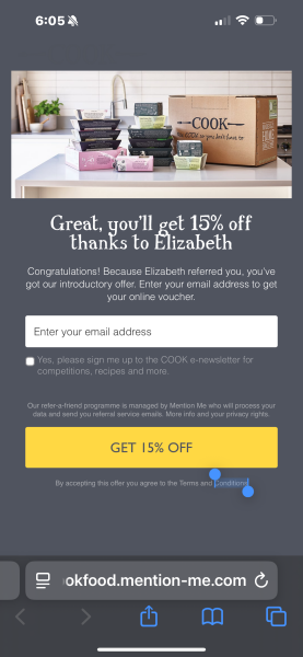 COOK 15% off