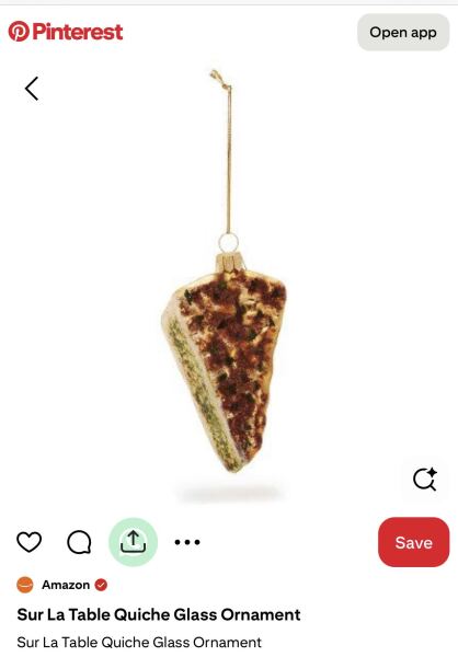 In trouble at work- over a quiche