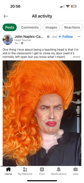 Anne Woodhouse v a drag queen teacher