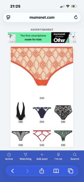 Sick of the crotchless pants adverts!