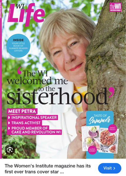 I wonder what the WI are going to announce on Woman's Hour in the next few minutes?