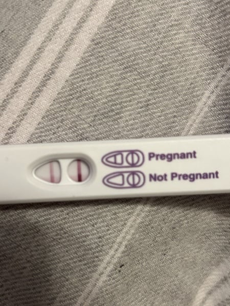 Line too faint for 15dpo?