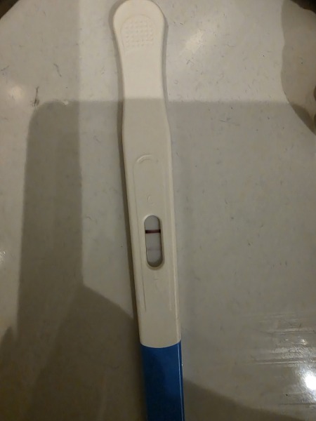 Faint positive then negative test?