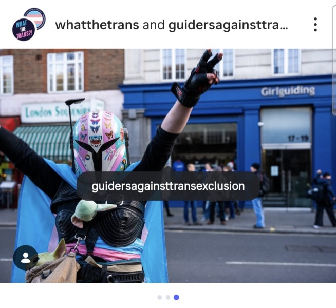 Latest Girlguiding email this evening