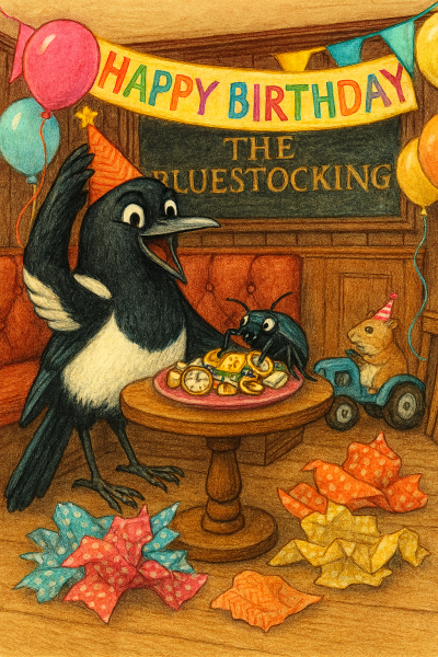 The Bluestocking: it's the season of mulled wine, conversations about pineapple and, of course, gerbils. Confused? You will be...