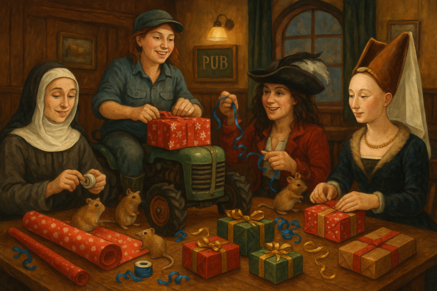 The Bluestocking: it's the season of mulled wine, conversations about pineapple and, of course, gerbils. Confused? You will be...