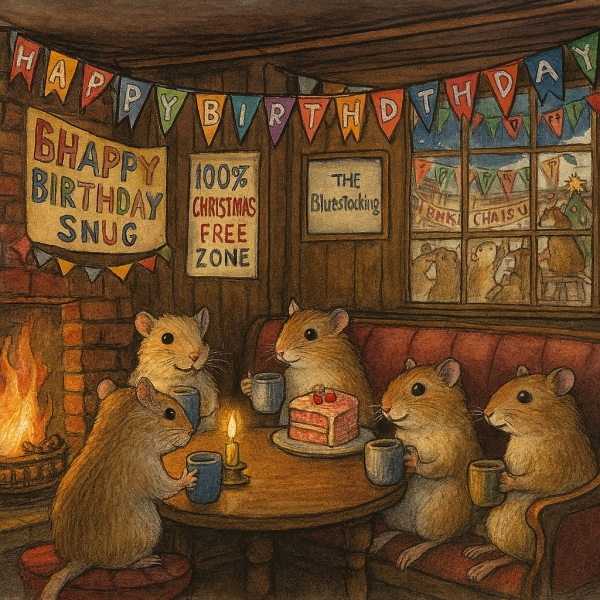 The Bluestocking: it's the season of mulled wine, conversations about pineapple and, of course, gerbils. Confused? You will be...