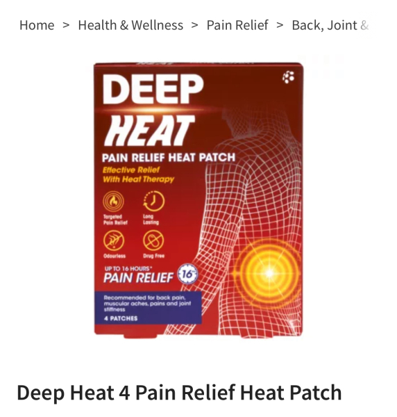 Heated pain relief pads okay to use?