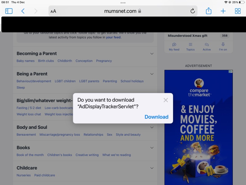Invited to download AdDisplayTrackerServlet