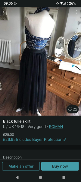 Tulle skirt with flattering waistband