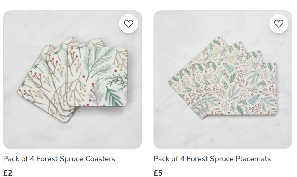 Has anybody bought these Dunelm tablemats & coasters?