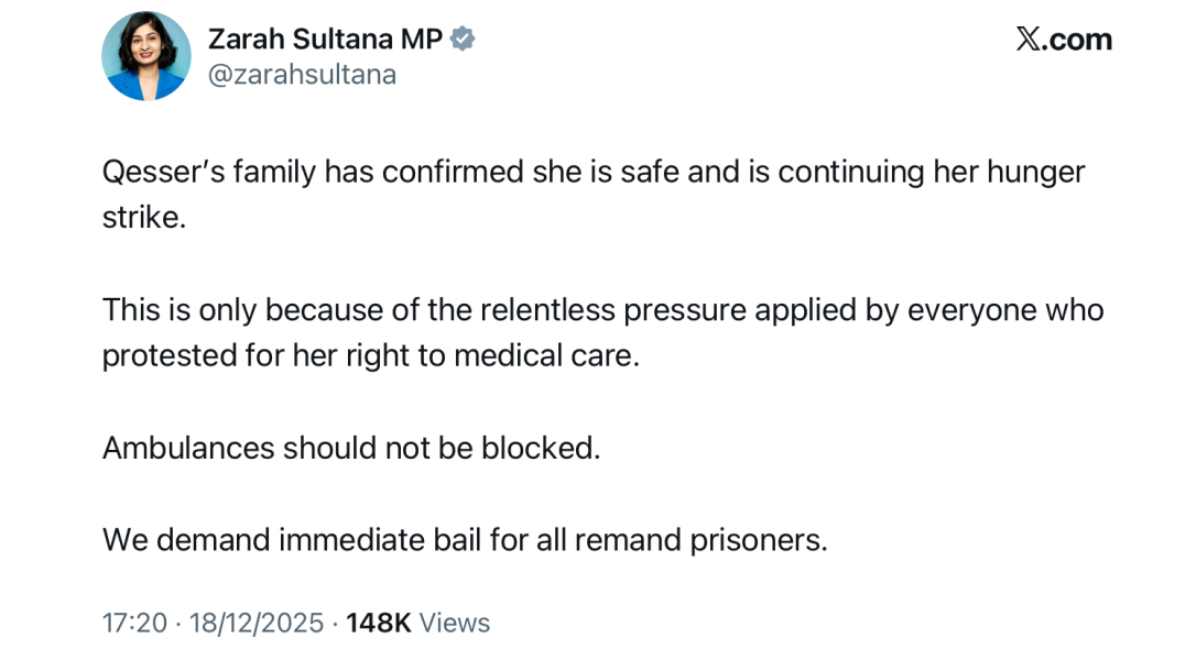 What should happen about the hunger strikers?