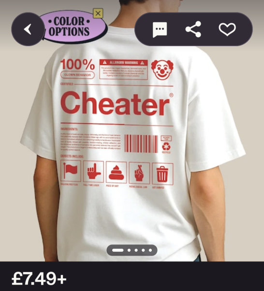 ￼Christmas present for a cheater