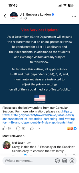 Proposed US immigration changes